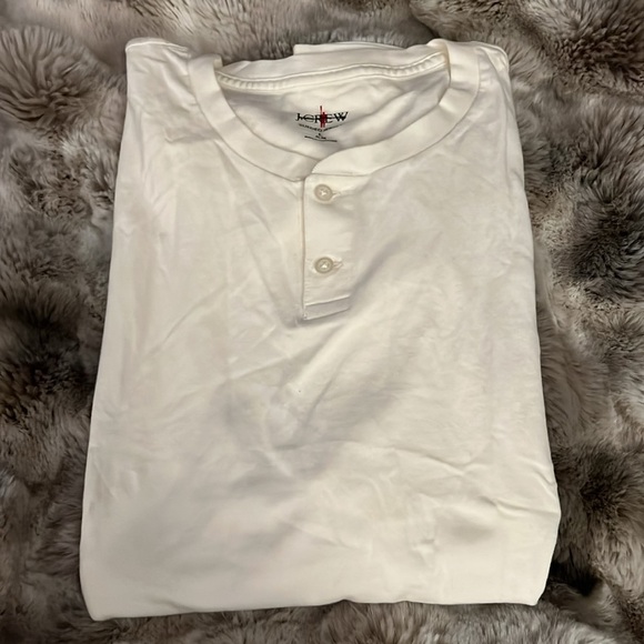 J. Crew Men Short-sleeve sueded cotton henley Shirt Size Large - Picture 2 of 4